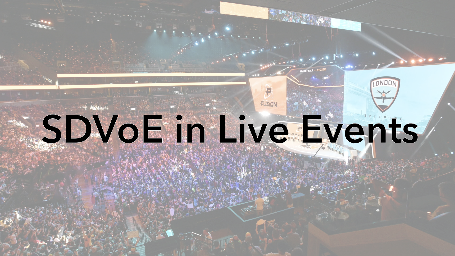 SDVoE in Live Events