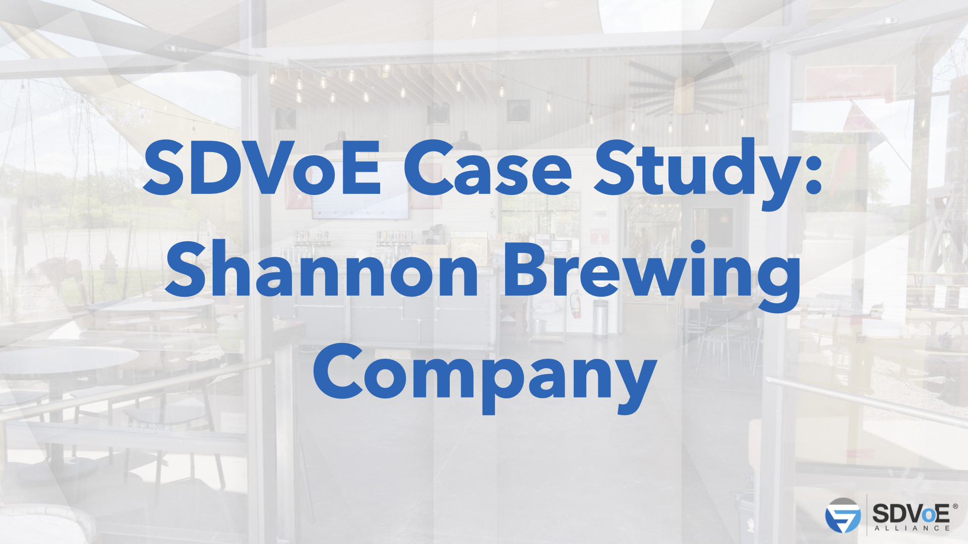 SDVoE Case Study: Shannon Brewing Company